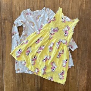 Set of two H&M girls lightweight cotton dresses